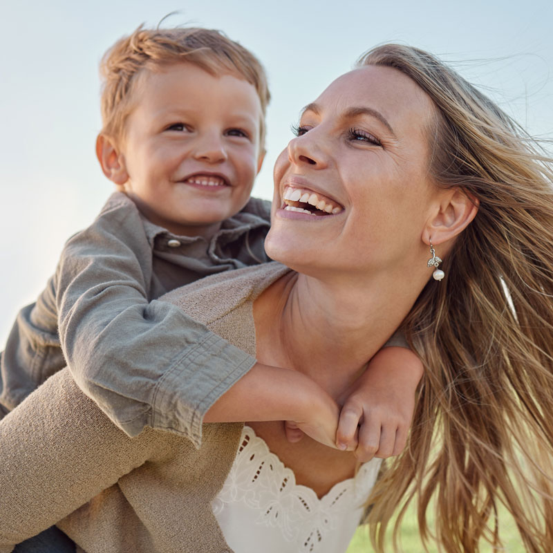 mother and son